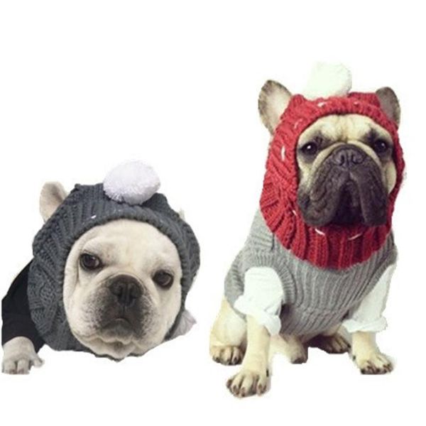 

dog apparel zhpzpet winter warm caps christmas lovely hats costume accessories woolen puppy hat with cute ball headwear
