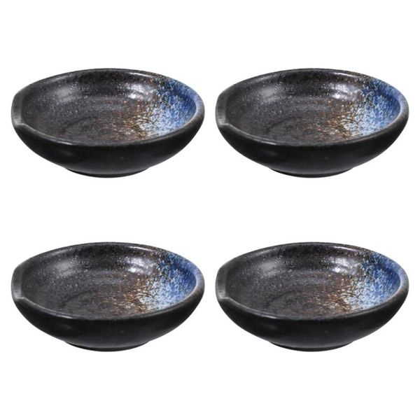 

dishes & plates 4pcs side dish ceramic sauce snack kitchen tableware