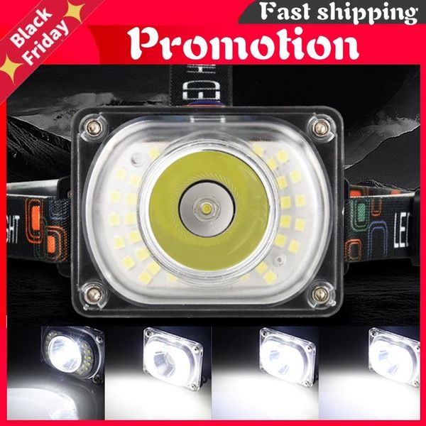 

headlamps super bright 8000lm cob led headlamp powerful headlight use 18650 battery dc direct charging head front light lamp