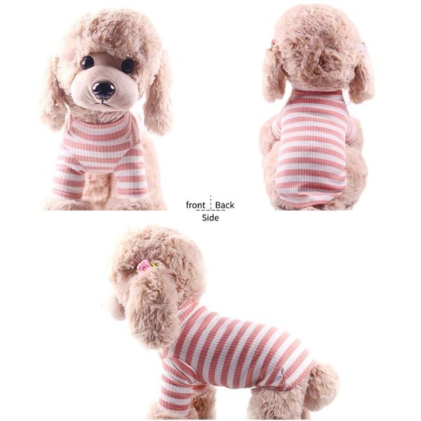 

dog apparel pet striped t-shirt vest cat clothes puppy shirt chihuahua poodle yorkshire terrier clothing