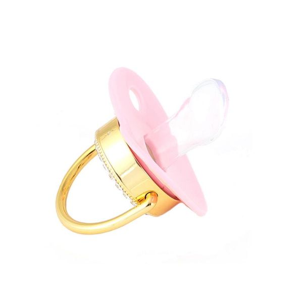 

dummy teether teething toys crown portable safe baby pacifier cute liquid silicone soother infant born 0 to 6 months pacifiers#