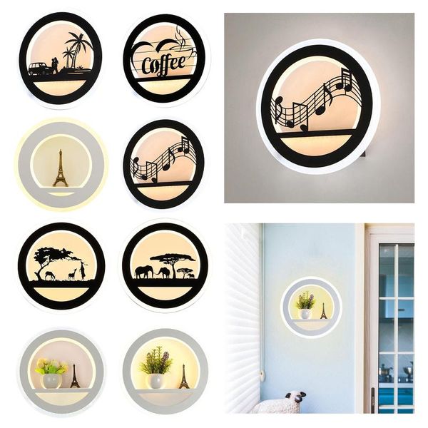 

modern led wall lamp spot light bedroom bedside hallway art lighting fixture