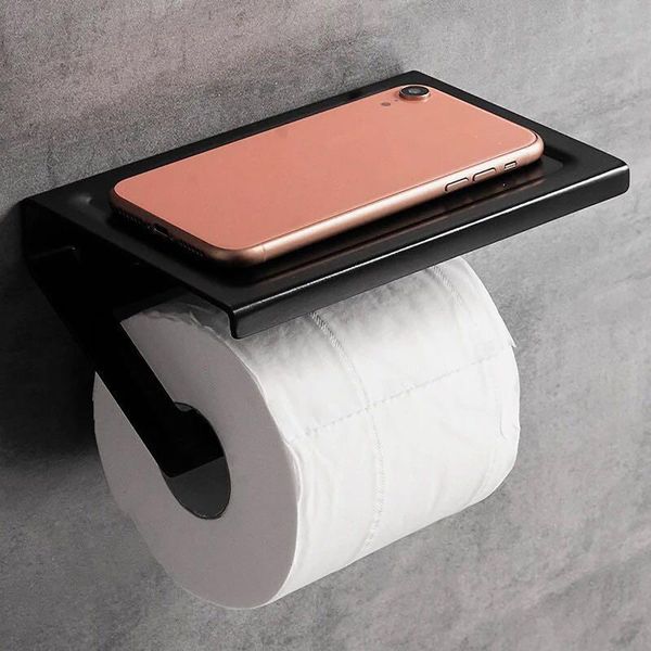 

toilet paper holders punch-holder can hold mobile phone plants creative tissue bathroom storage rack organizer