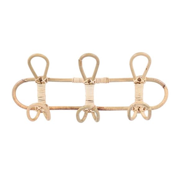 

hangers & racks rattan wall hooks kids garments organizer rack clothes hat hanging hook hanger room decor