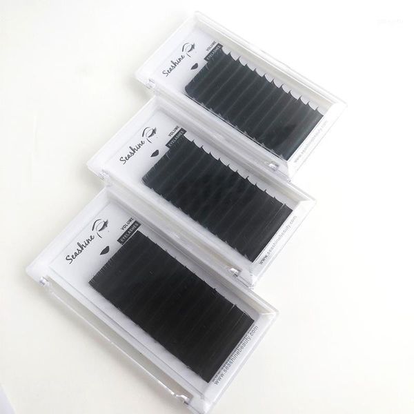 

seashine eyelash extension mink false eyelashes soft black 12rows individual lashes makeup tool extension1