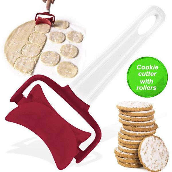

pcs dumpling mold dough press round shape cookie cutter roller cooking baking decorator tool & pastry tools