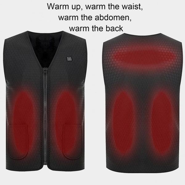 

men's and women's electric et, winter vt with usb infrared heating, Black;white