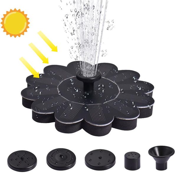 

solar fountain garden water 7v 4w pool pond decoration panel powered pump decorations