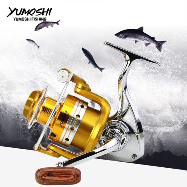 

fishing reel high-quality metal aluminum 12+1bb 5.5:1 1000-7000 spinning wheel carp bass sea reels tackle be baitcasting