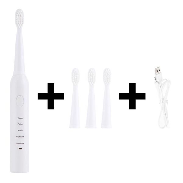 

electric toothbrush rechargeable sonic automatic soft waterproof usb charging smart