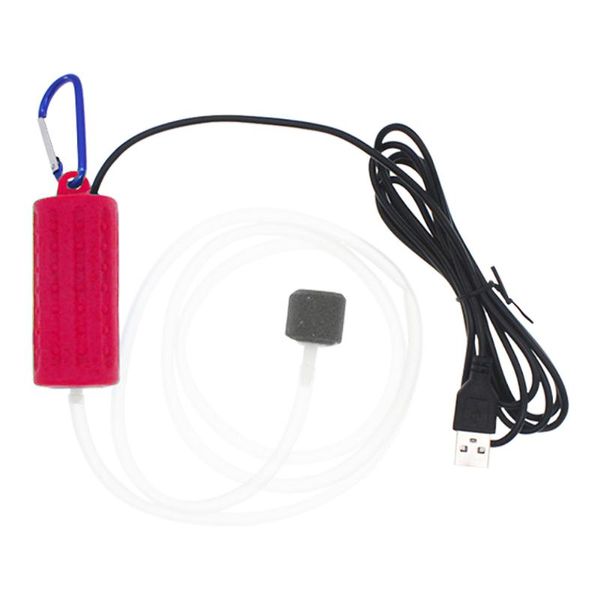 

air pumps & accessories compressor mini portable pond usb power practical aquarium pump fish tank energy saving silicone aerator super silen