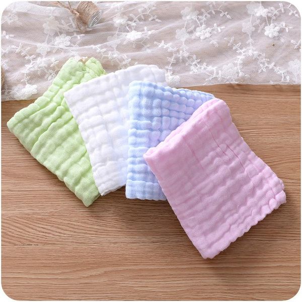 

towel 1 piece 27cm*27cm small square solid cotton soft face cleaning kids baby hand