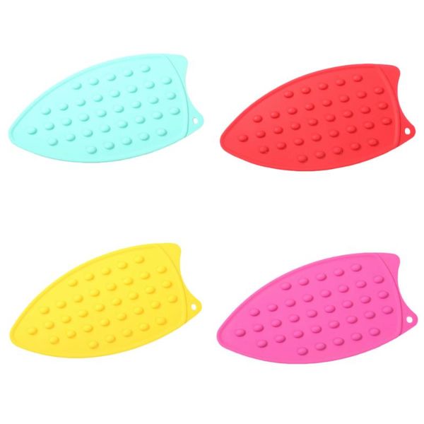

mats & pads 1pcs silicone iron protection rest pad mat safe surface stand ironing insulation boards