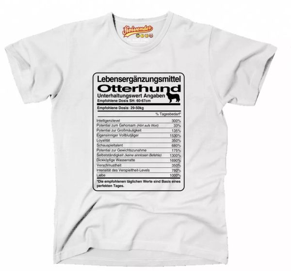 

t-shirt dose otter dog life supplements otter men dog, White;black