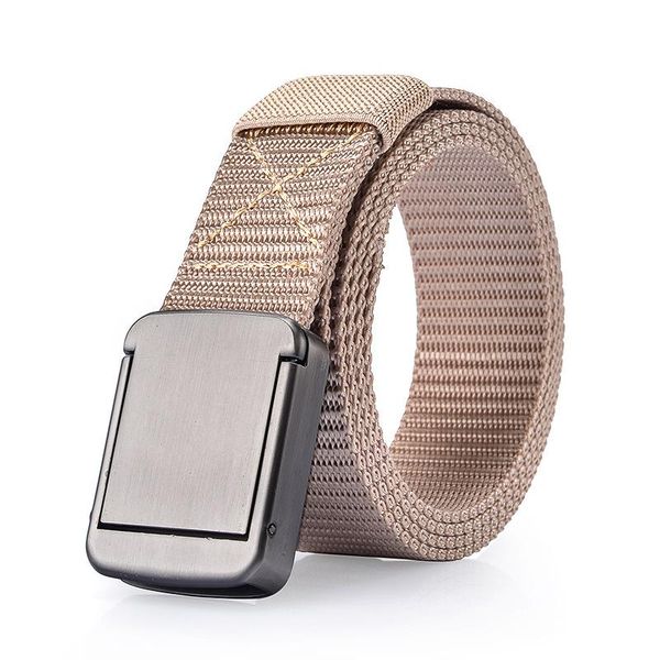 

belts style belt inner wear buckle canvas smooth head braided breathable, Black;brown