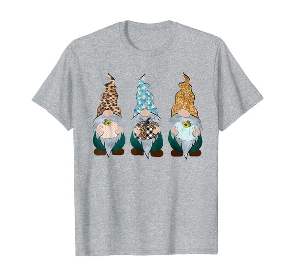 

fall three gnomes perfect gift for thanksgiving day t-shirt, White;black