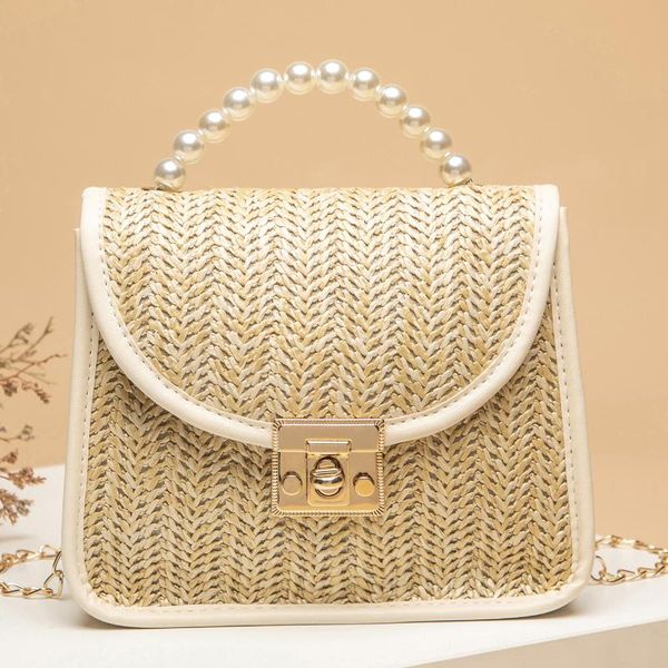 

evening bags 2021 female summer girl bag pastoral style woven retro portable straw fashion messenger for women handbag