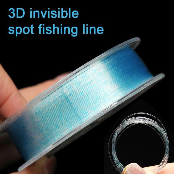 

100m 3d invisible spoted line carp fishing fluorocarbon super strong speckle nylon braid