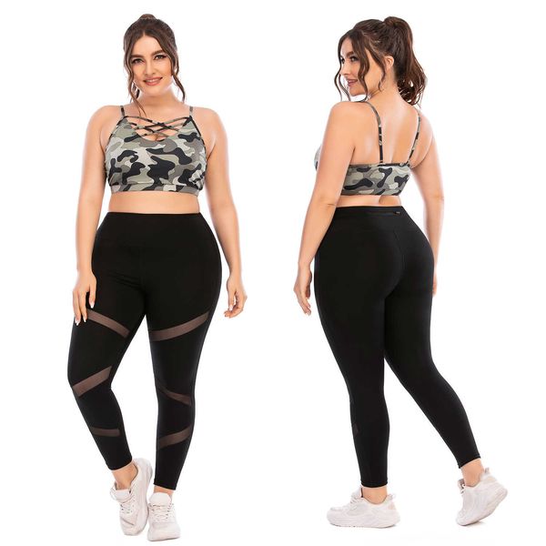 Sexy FitnClothing Für Frauen Mode Kleidung Frau Trendy Yoga Set 3xl Plus Größe 2x Leggings Für Frauen Kleidung 2020 zwei Stück X0629