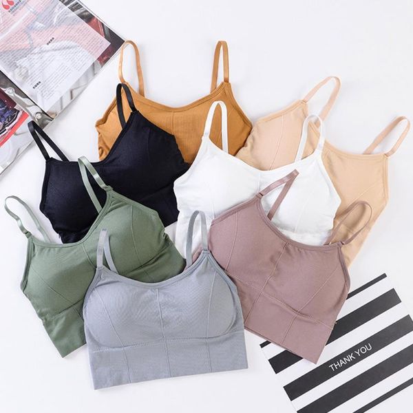 

gym clothing fashion sports bra women fitness seamless yoga solid running crop push up sport underwear, White;black