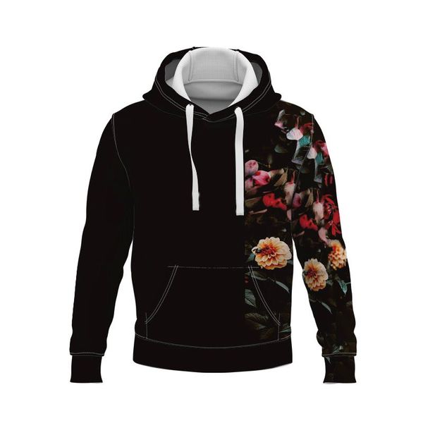

men's hoodies & sweatshirts 2021 and women's hooded sweatshirt autumn 3d printing leisure landscape pattern fashion couple long, Black