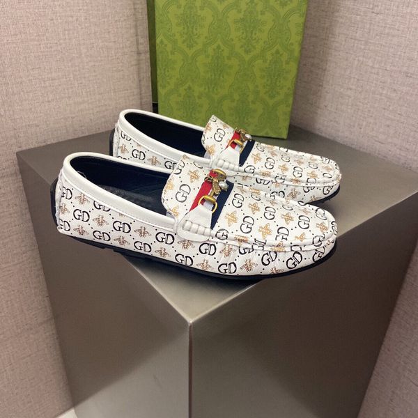 

new 2021 mens classic dress shoes fashion breathable casual loafers male brand designer genuine leather flats size 38-44, Black