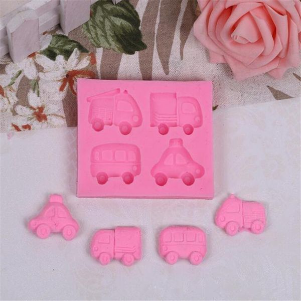 

cake candy mold silicone car fondant decoration tool kitchen baking tools