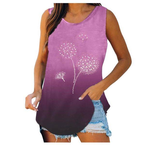 

women's tanks & camis fashion summer letter print o neck sleeveless casual t-shirt tank female loose vest, White