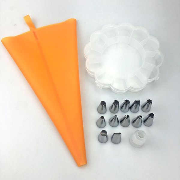 

baking & pastry tools 12 to 26pcs pipe icing nozzles supplies stainless steel dessert decoration cake decorating kitchen accessories