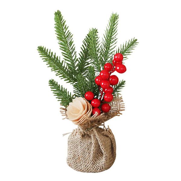 

christmas decorations 25cm table mini artificial tree ornaments xmas gift home party supplies happy year navidad decoration