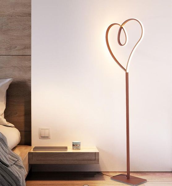 

love led floor lamp dimmable standing for living room study bedroom nordic lighting lamps