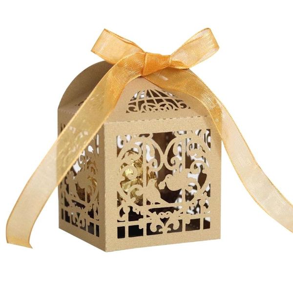 

gift wrap cut box 100 pieces valentine's day love bird ribbon wedding banque