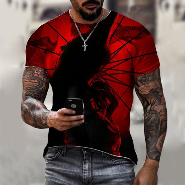 

2021 new forever 3d personalized print men's lightweight breathable short sve t-shirt evsp, White;black