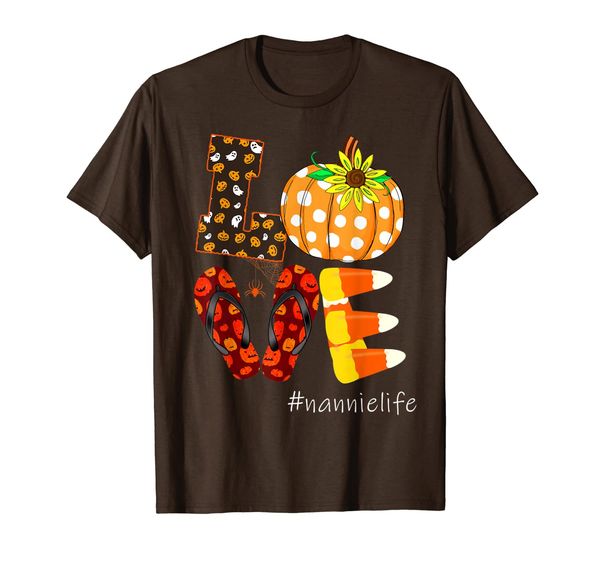 

Funny Love nannielife Pumpkin Flip Flops nannie Life T-Shirt, Mainly pictures