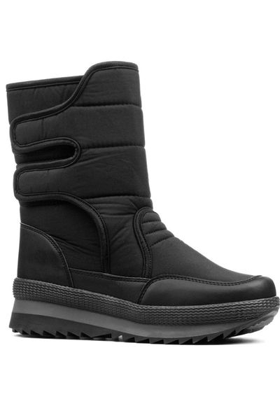 

boots black winter long waterproof furry snow boat 2021 fashion trend elegant