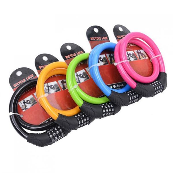 

bike locks bicycle four-digit password lock anti-theft mountain color dead equipment electric motorcycle