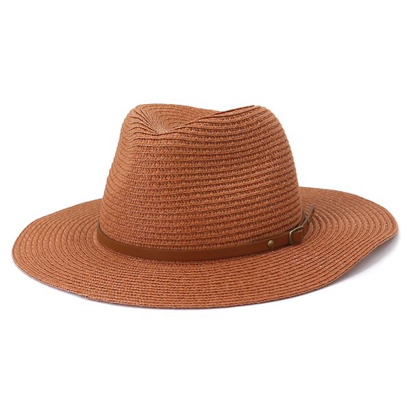 

spring multicolour casual sun straw hats for women fashion summer men beach panama jazz hat wide brim vacation visors hats, Blue;gray