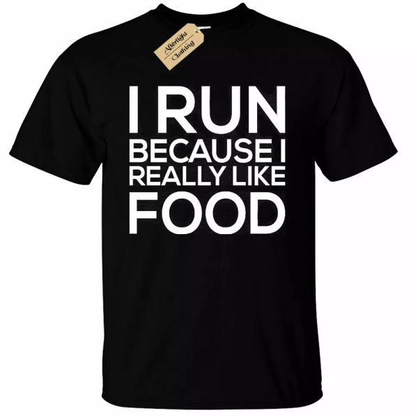 

the man run because i really like food funny t-shirt workout gym, White;black