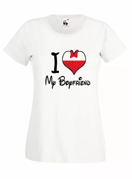 

t-shirt shirt women j666 i love my boyfriend, White;black