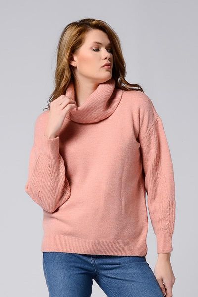 

women's sweaters nefise loose oversize turtleneck long pullover sweater autumn winter black blue pink, White;black