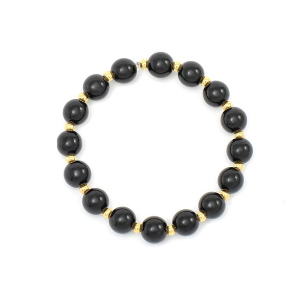 

chains 8mm glass beads & 18k gold plated bead stretch bracelet for women, gilrs fashion jewelry, Silver
