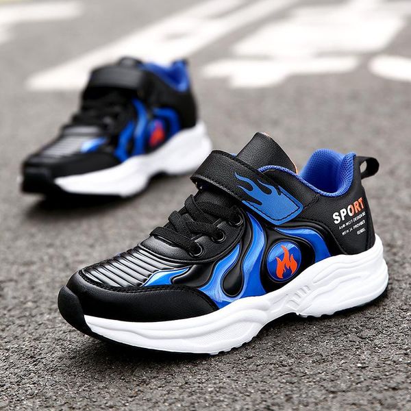 

sports children shoes boys girls kids sneakers autumn winter casual running trainers cotton flats, Black;red