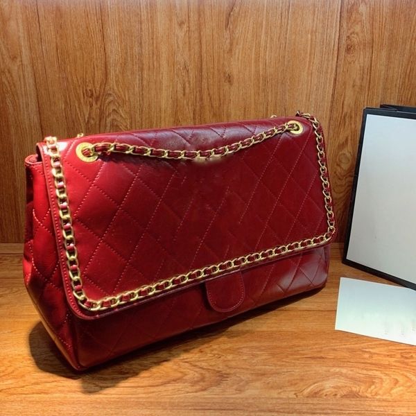 

designer large-capacity bag women's new tide online celebrity high sense briefcase rhombus pattern shoulder messenger bag c2246238, Black