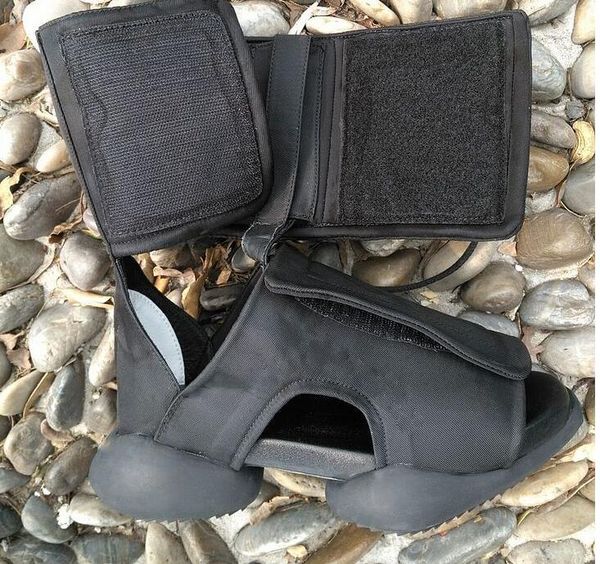 

sandals high-men's shoes beach horseshoe boots gladiator open-toe tide, Black