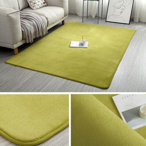 

carpets est coral velvet carpet solid color water absorption sofa memory foam for bedroom living room children rug yoga mats