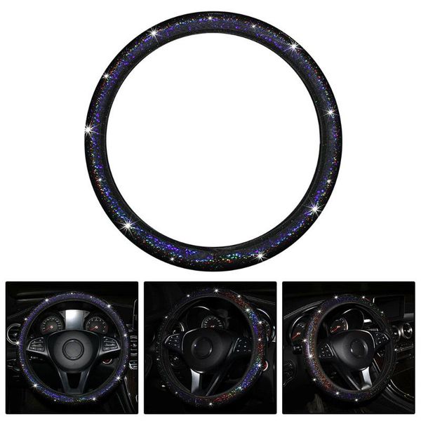

steering wheel covers pu leather cover 1 pcs 100% brand 37-38cm black breathable