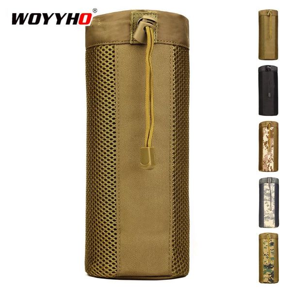

outdoor bags waterproof hiking military tactical water bottle pouch,large capacity running kettle bags,wear-resisting bag