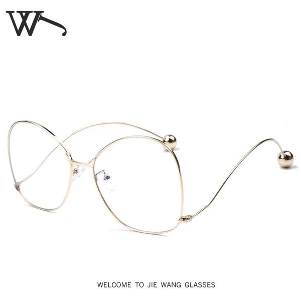

fashion sunglasses frames cool retro literary metal spherical frame study plain glass clear transparent optical glasses eyewear eyeglasses, Black