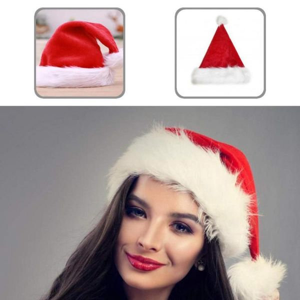 

party hats high-quality warm christmas hat decor breathable santa claus skin-friendly for men