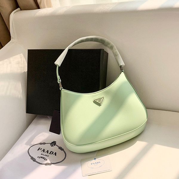 

p family's new cleo underarm single shoulder genuine leather middle ancient hobo stick bag advanced elegant crossbody bag ysj